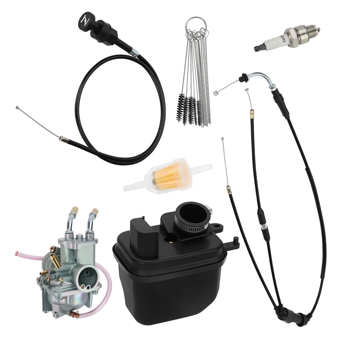 Carburetor Assy & Air Filter & Cable For Yamaha PW50 2008-2024 5PG-14101-11-00