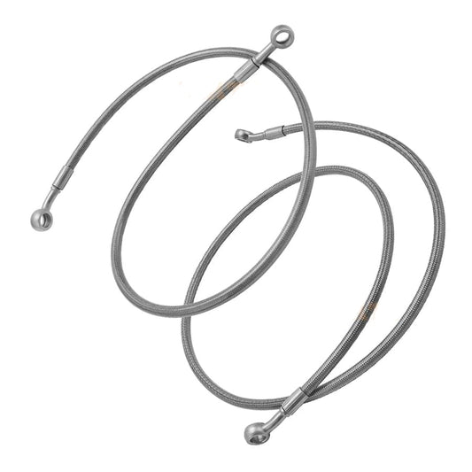 Front Left Right Brake Hose Line For Polaris LSV Ranger 500 400 4x4 / Crew 800 Mid-Size EV 1911436 1911437