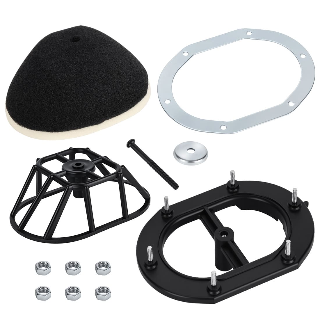 Air Filter Kit Cage Holder w/Guide Holder Plate for Yamaha Blaster 200 YFS200 1988-2006