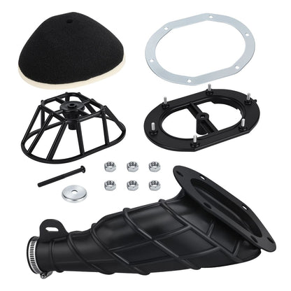 Intake Duct Tube Joint & Air Filter Kit & Cage Guide Holder Plate For Yamaha Blaster 200 YFS200 1988-2006