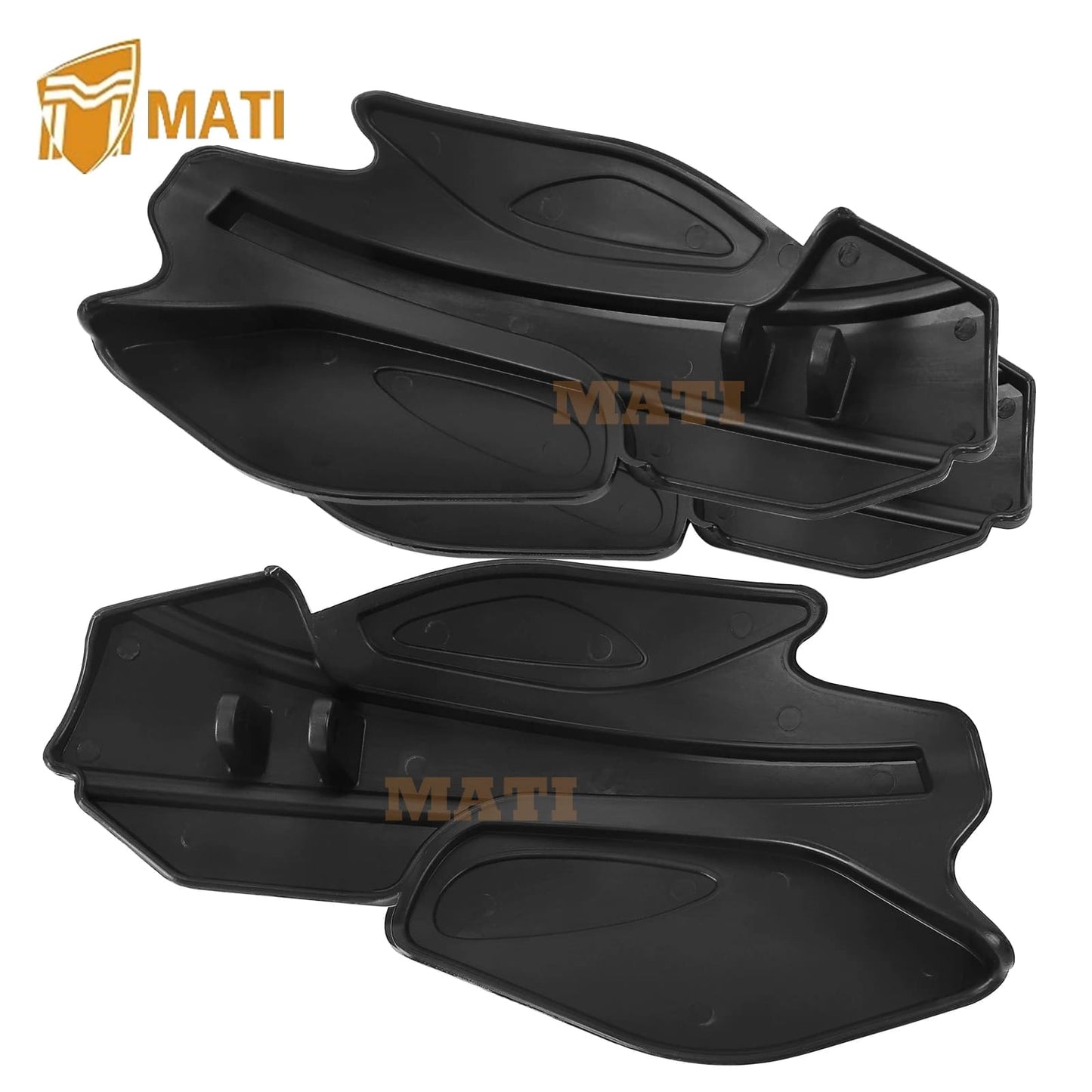 2PCS Black Hand/Wind Guard Kit For Polaris  Sportsman Scrambler Dragon IQ 800 Indy 600 800 SP IQ Turbo Pro RMK 800 RMK Assault 800 Rush 600OEM: 2876846 2879380