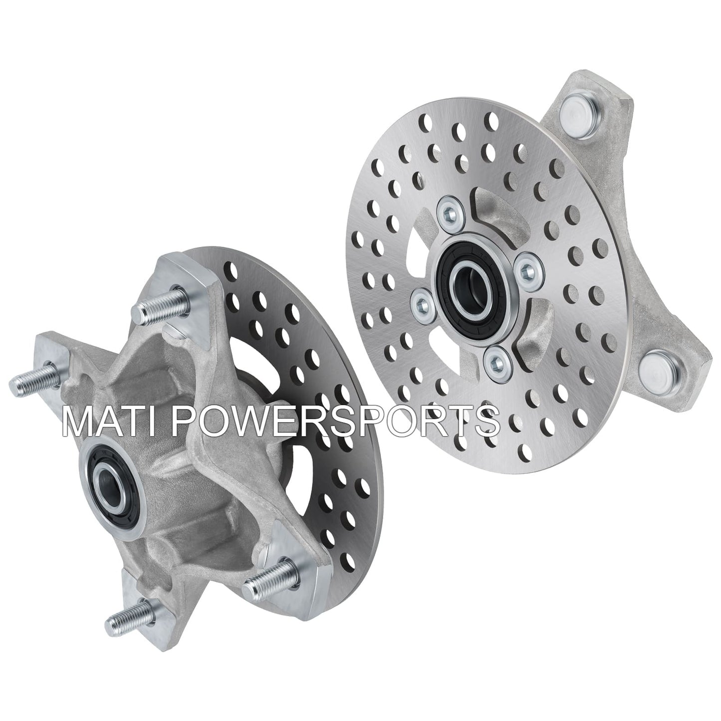 2Set Front Wheel Hub & Brake Rotor Assy For Sale Fit For Yamaha YFZ450 Raptor YFM700 YFM660 2001-2024 1S3-25111-10-00