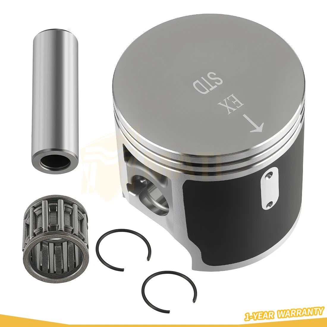 52.5mm Piston & Piston Ring Kit & Engine Gasket Set For Kawasaki KX100 14-21 KX112 22-24 13001-0759