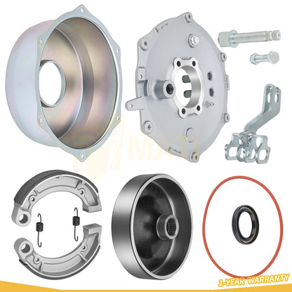 Rear Brake Plate Cover Drum Hub Seal Kit For Yamaha YFM250 YFM350 YFM400 A/F 5VH-F5321-01-00