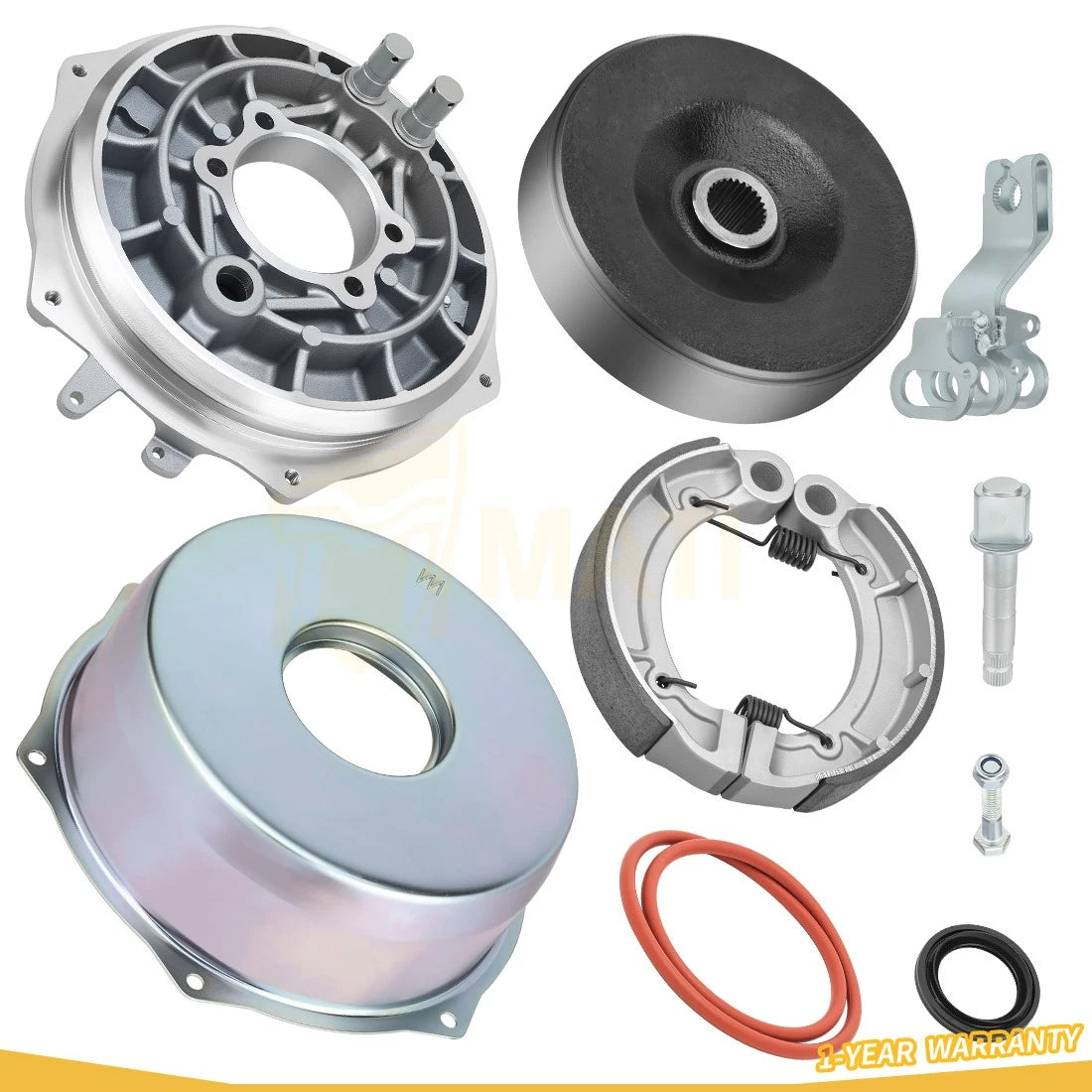Rear Brake Plate Cover Drum Hub Seal Kit For Yamaha YFM250 YFM350 YFM400 A/F 5VH-F5321-01-00