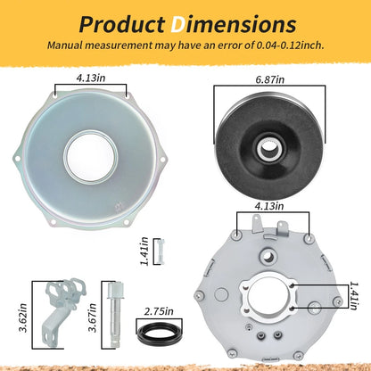 Rear Brake Plate Cover Drum Hub Seal Kit For Yamaha YFM250 YFM350 YFM400 A/F 5VH-F5321-01-00