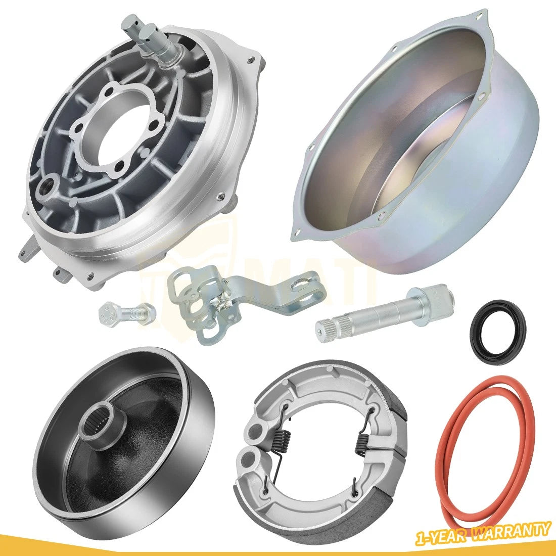 Rear Brake Plate Cover Drum Hub Seal Kit For Yamaha YFM250 YFM350 YFM400 A/F 5VH-F5321-01-00