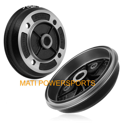 2PCS Rear Wheel Brake Drum Hub For Kawasaki KAF540 KAF620 KAF950 1990-2001 41038-1226