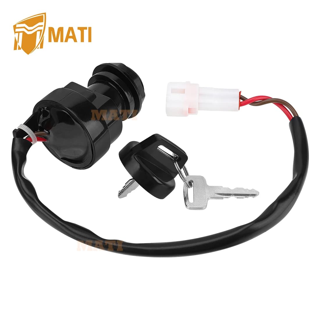 Ignition Key Switch for Yamaha Wolverine YFM350 Warrior 350 Bear Tracker YFM250X Big Bear 250 Bruin 250/350 Grizzly YFM125/350 Raptor 125/250/350 Raptor 660 700 5LP-82510-00-00