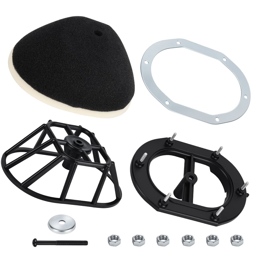 Air Filter Kit Cage Holder w/Guide Holder Plate for Yamaha Blaster 200 YFS200 1988-2006