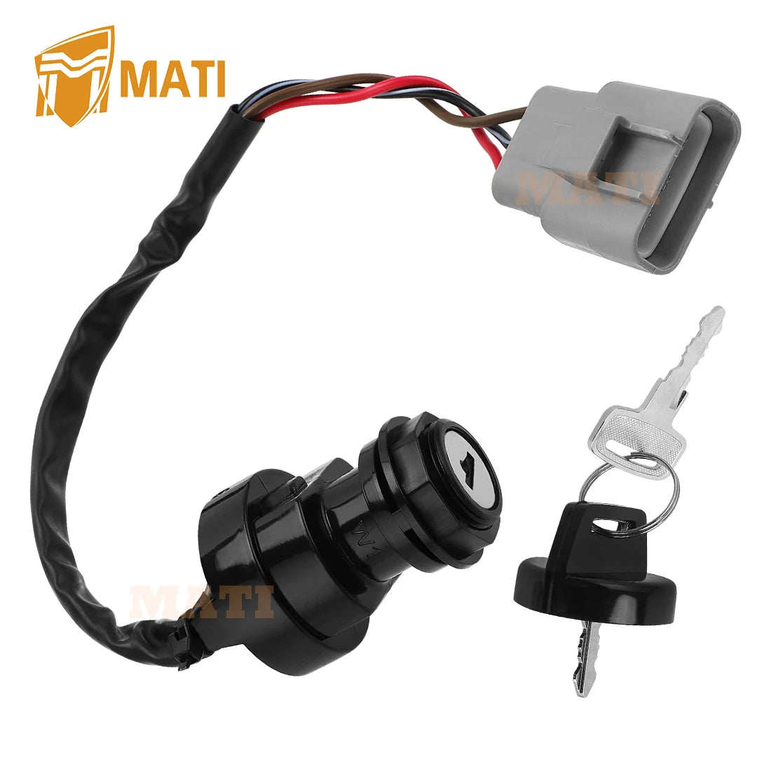 Ignition Key Switch for Yamaha Big Bear YFM400 Grizzly YFM700/550/400 Kodiak YFM700/450 Grizzly YFM660 Kodiak 400 28P-82510-00-00 28P-82510-01-00