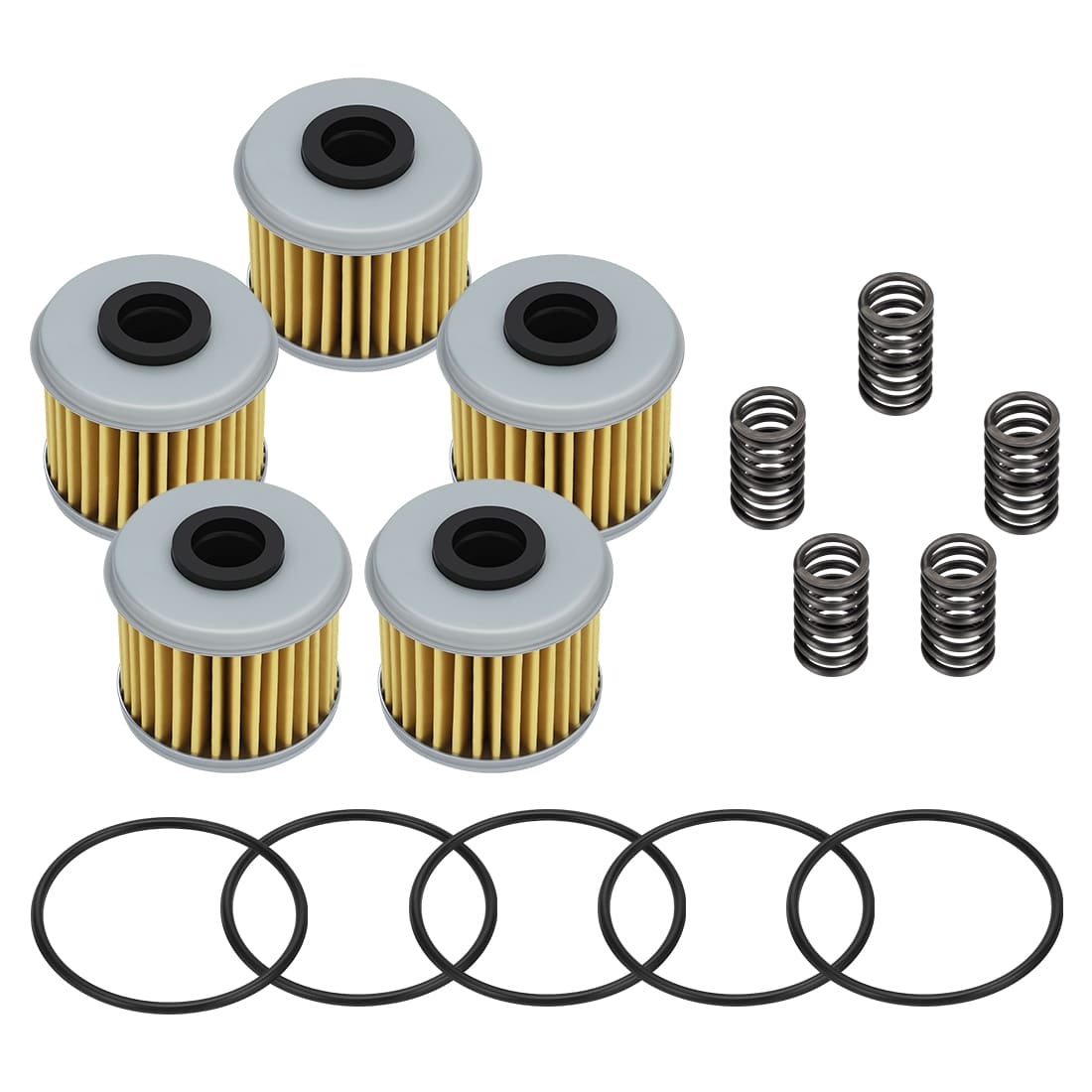 5PCS Oil Filter With O-Ring Spring For Honda CRF150R CRF250 CRF450 TRX450R/ER 2002-2024 15412-MEN-671