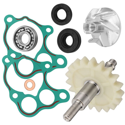 Water Pump Impeller & Shaft Gear & Gaskets Rebuild Kit For Honda CR500R 1986-2001 19240-ML3-000