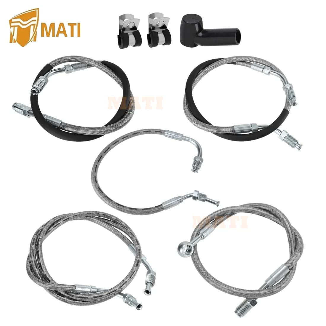 All Brake Lines Kit for Polaris Sportsman 500 335 Xplorer 500 Worker 500 335 Diesel 455 1998-2001 7052129 4110164