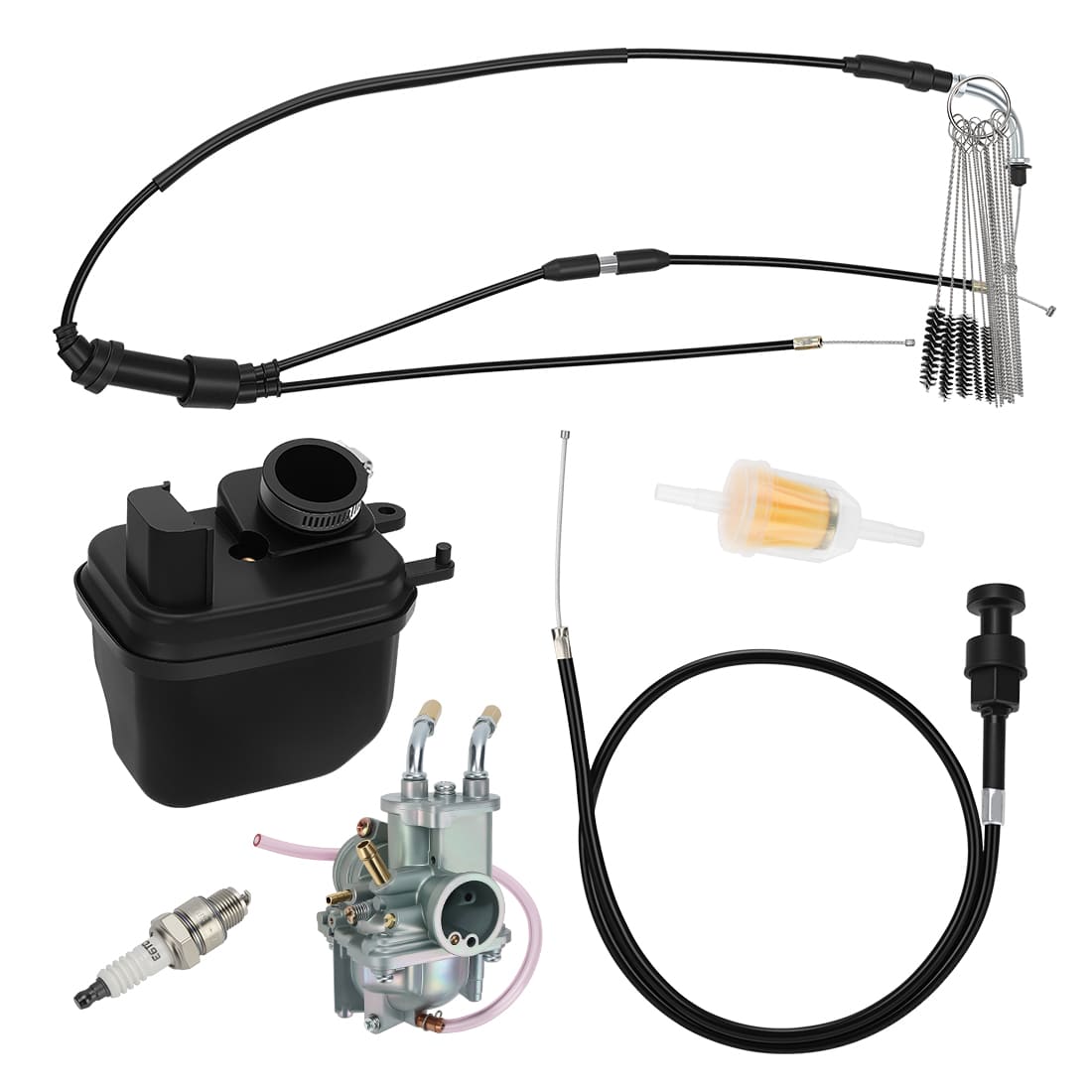 Carburetor Assy & Air Filter & Cable For Yamaha PW50 2008-2024 5PG-14101-11-00