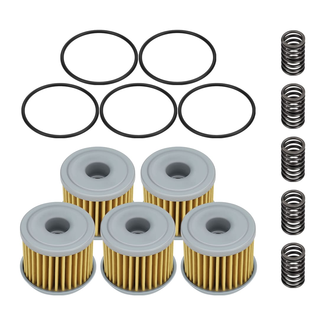 5PCS Oil Filter With O-Ring Spring For Honda CRF150R CRF250 CRF450 TRX450R/ER 2002-2024 15412-MEN-671