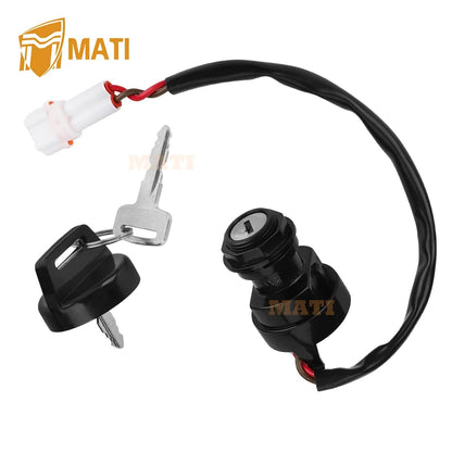 Ignition Key Switch for Yamaha Wolverine YFM350 Warrior 350 Bear Tracker YFM250X Big Bear 250 Bruin 250/350 Grizzly YFM125/350 Raptor 125/250/350 Raptor 660 700 5LP-82510-00-00