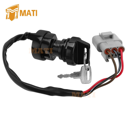 Ignition Key Switch for Yamaha Big Bear YFM400 Grizzly YFM700/550/400 Kodiak YFM700/450 Grizzly YFM660 Kodiak 400 28P-82510-00-00 28P-82510-01-00