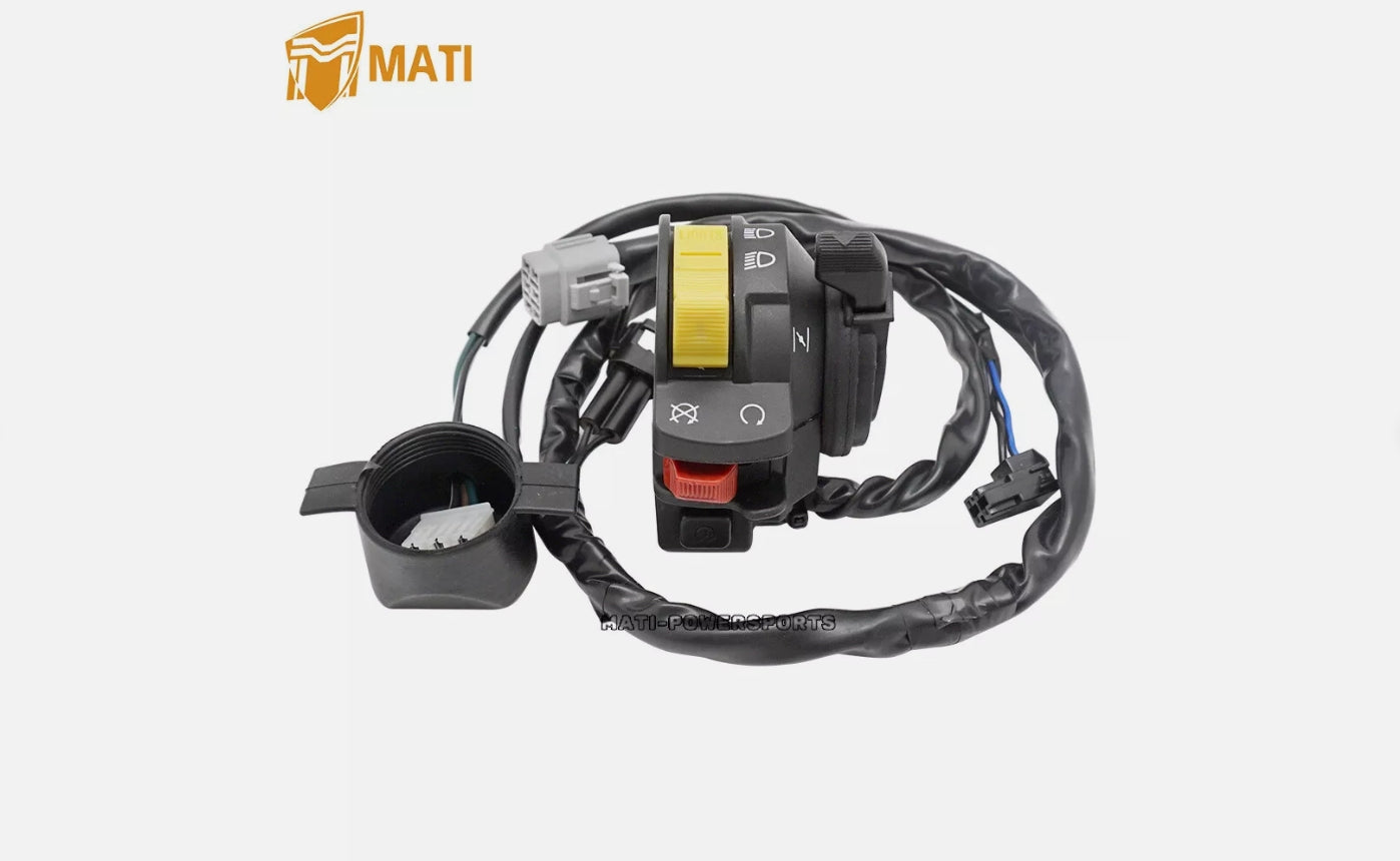 M MATI Handlebar Start Stop Kill Switch Headlight for Suzuki Quadsport Z400 LTZ400 /Z 37400-33H00