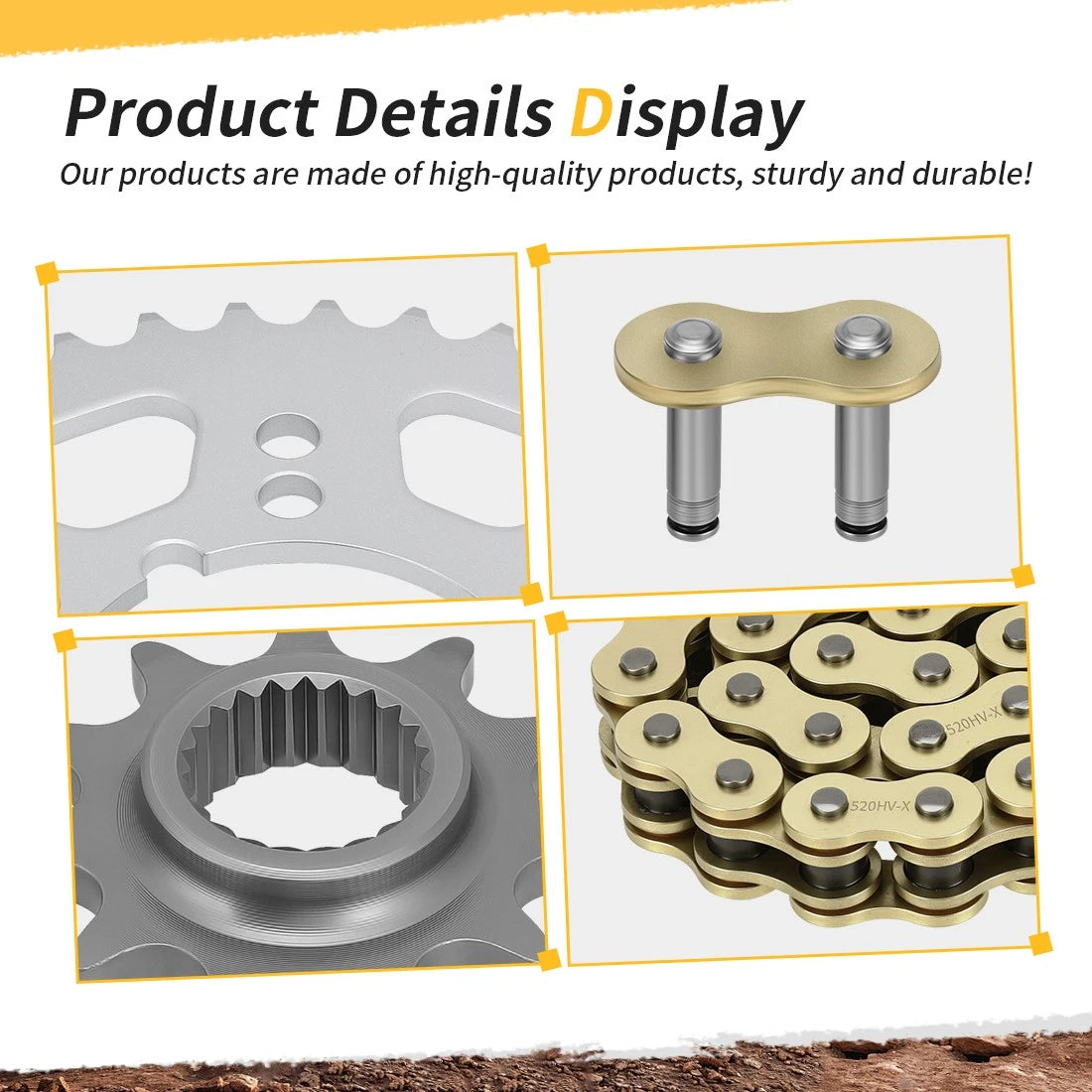 78 Links X-Ring Drive Chain & Sprocket Kit For Polaris Trail Blazer 330 2008-2013