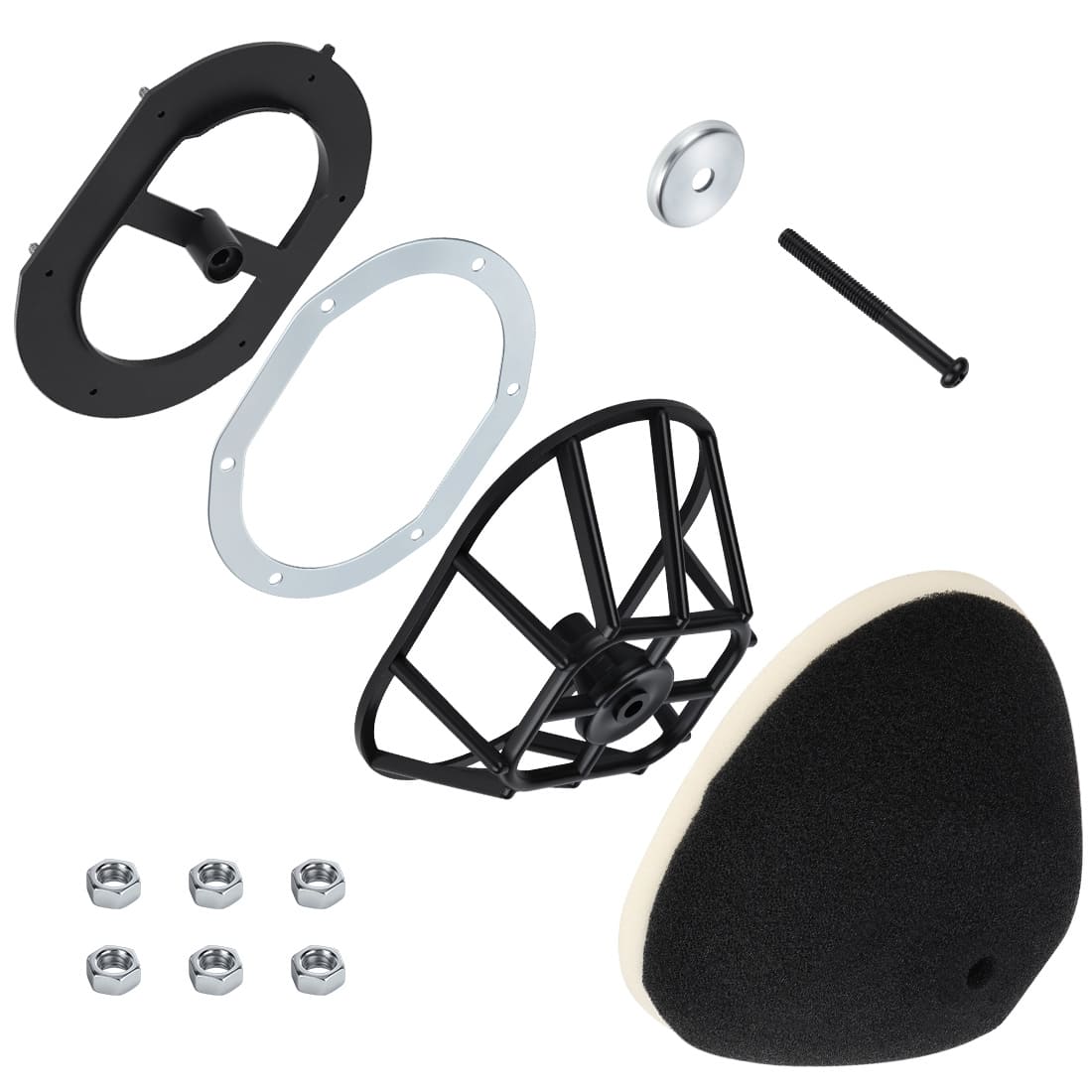 Air Filter Kit Cage Holder w/Guide Holder Plate for Yamaha Blaster 200 YFS200 1988-2006