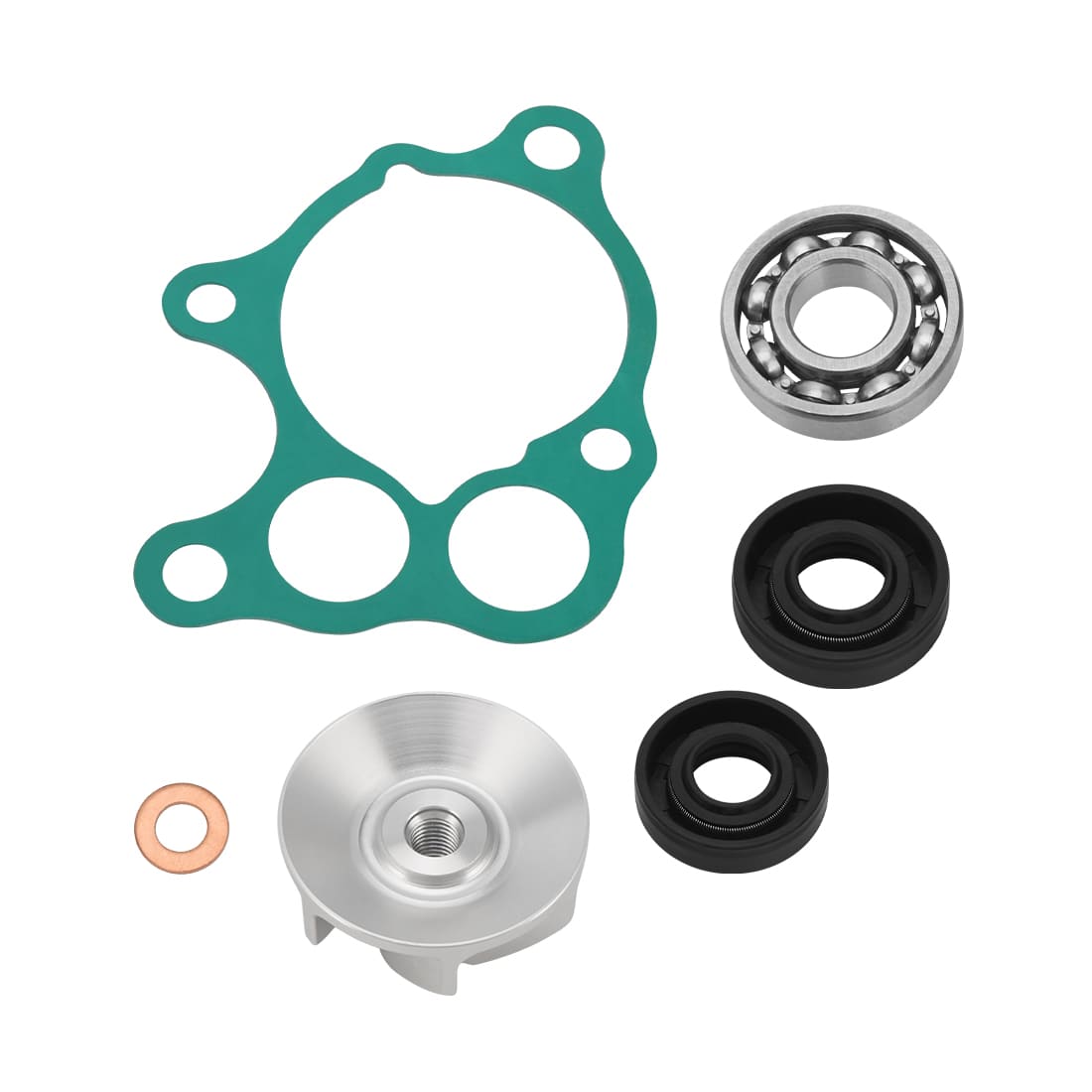 Water Pump Impeller & Gasket Rebuild Kit For Honda CR500R 1986-2001 19215-KA5-690