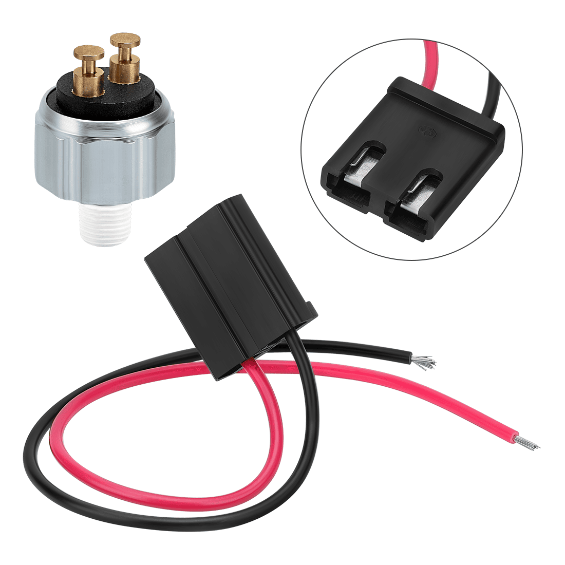 Brake Switch Stoplight Pressure Switch & Pigtail Wire Connector For Polaris RZR 570 800 Ranger 500 800