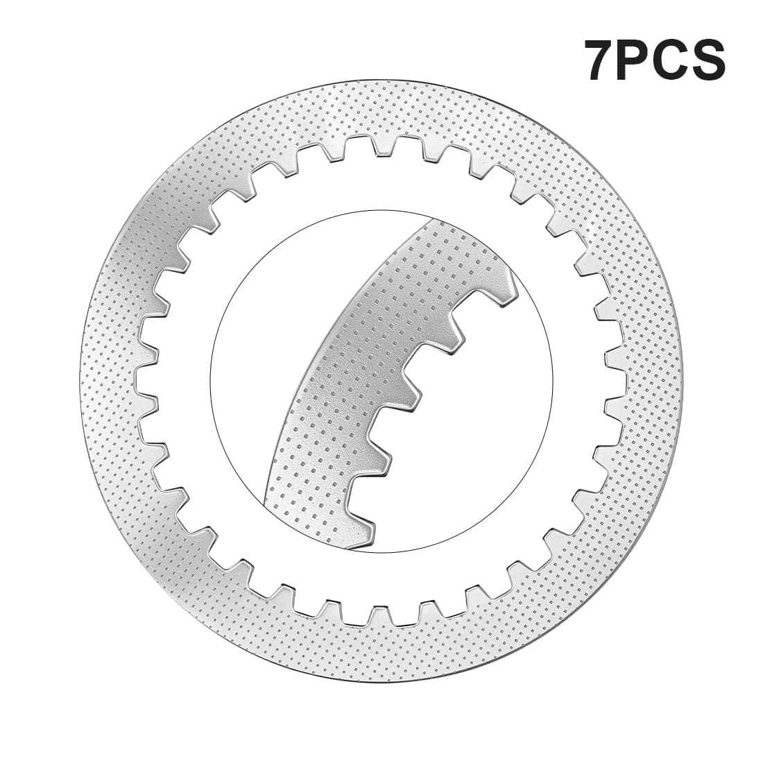 Heavy Duty Clutch Friction Steel Plates w/Spring Bolt For Yamaha YZ250 2002-2024