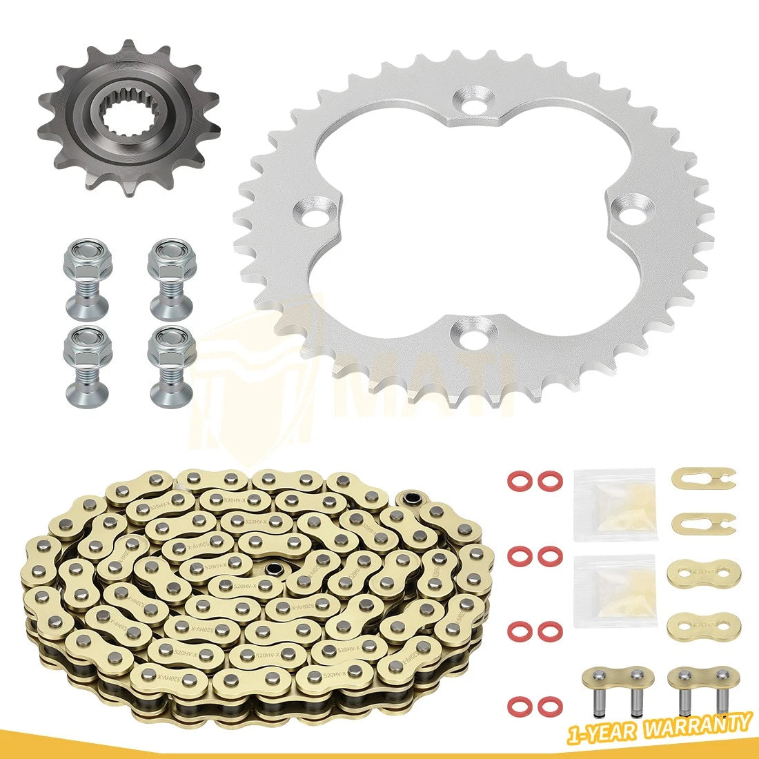 94L X-Ring Drive Chain & Drive Sprocket Assembly For Honda TRX450R 2004-2005