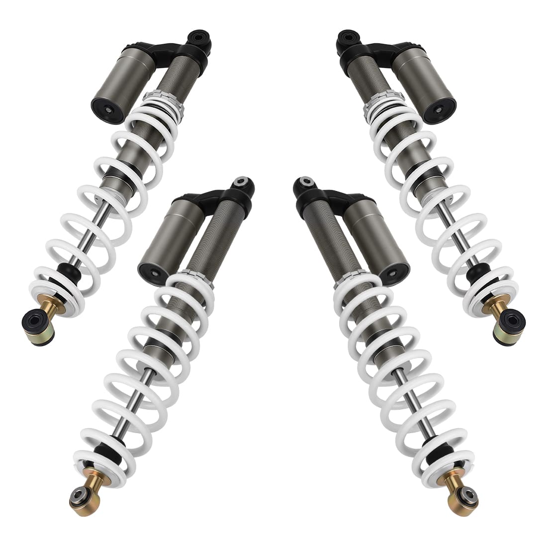 Front & Rear Air Shocks Absorbers For Polaris RZR 800 S 2009-2012 7043422 7043419