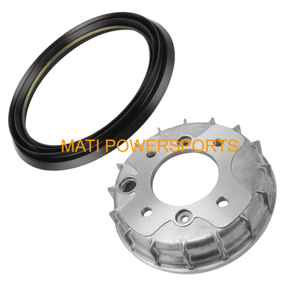 Moyeu de tambour de frein arrière M MATI pour Honda Rancher 420 TRX420 2007-2013 43620-HP5-600 91351-HB3-004