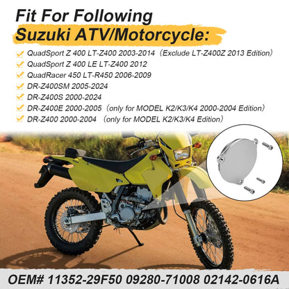 Starter Idle Gear Cover With Bolt For Suzuki LT-Z400 DR-Z400 QuadSport Z 400 2000-2024 11352-29F50