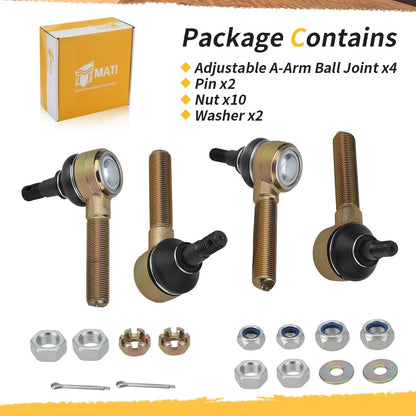 Adjustable A-Arm Ball Joints For Honda TRX450R TRX450ER 2006-2014 51350-HP1-600 51360-HP1-600 51370-HP1-600 51380-HP1-600