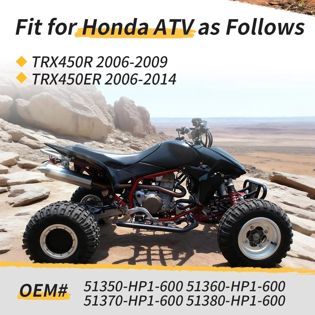 Adjustable A-Arm Ball Joints For Honda TRX450R TRX450ER 2006-2014 51350-HP1-600 51360-HP1-600 51370-HP1-600 51380-HP1-600