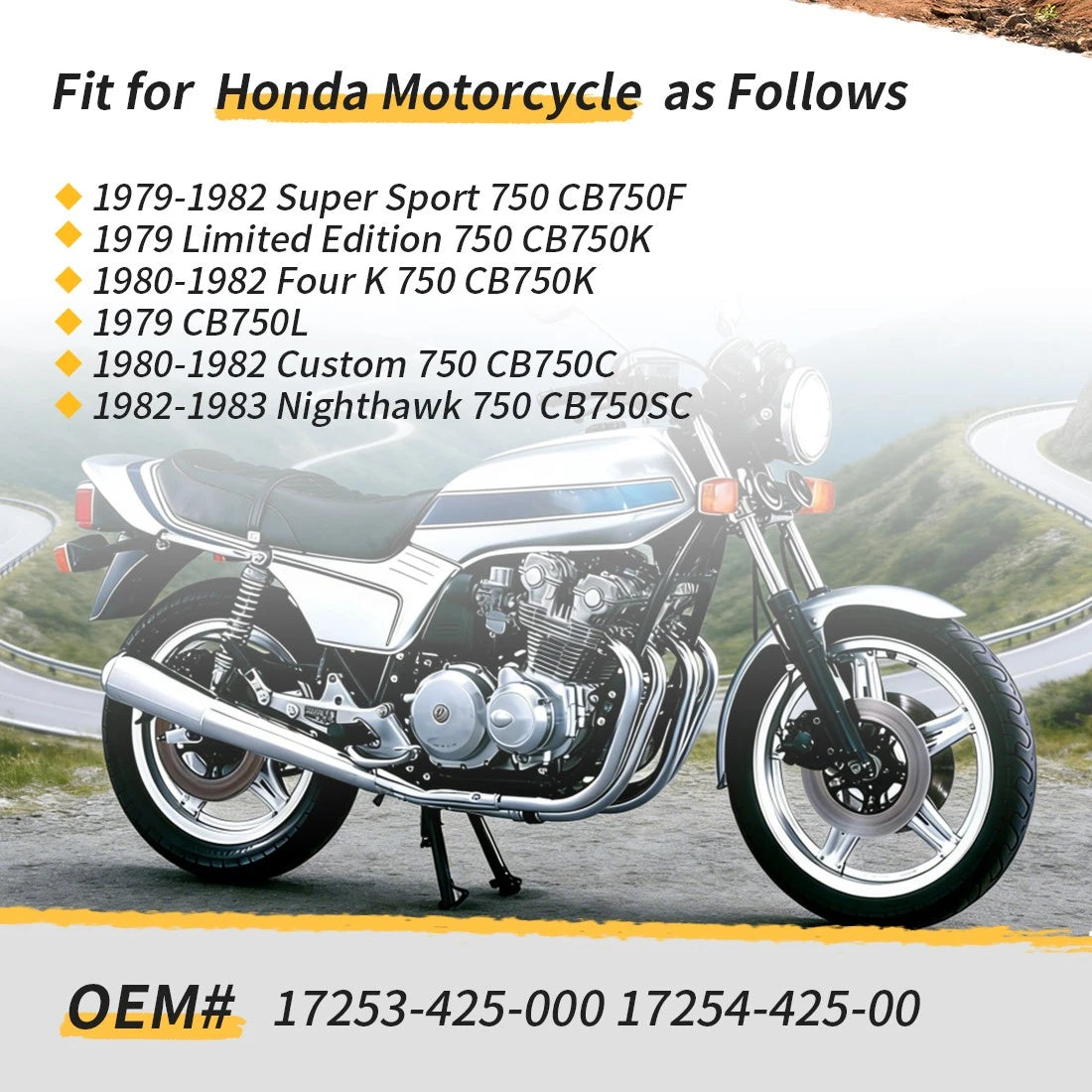 Air Box to Carburetor Tubes Boots & Clamp For Honda CB750F CB750C K L 1979-1983 17253-425-000