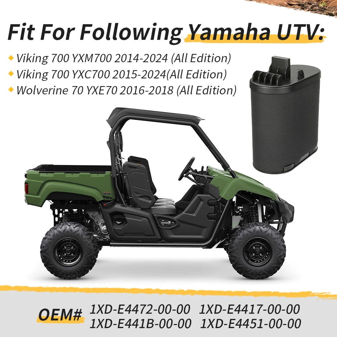 Air Filter & Cage Kit For Yamaha YXM700 YXC700 YXE70 2014-2024 1XD-E4472-00-00