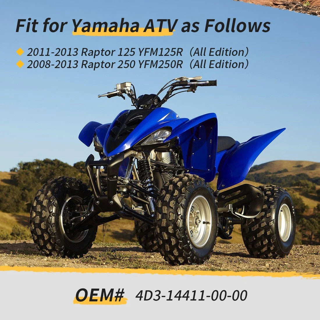 Air Box Housing For Yamaha Raptor YFM125R YFM250R 2008-2013 4D3-14411-00-00