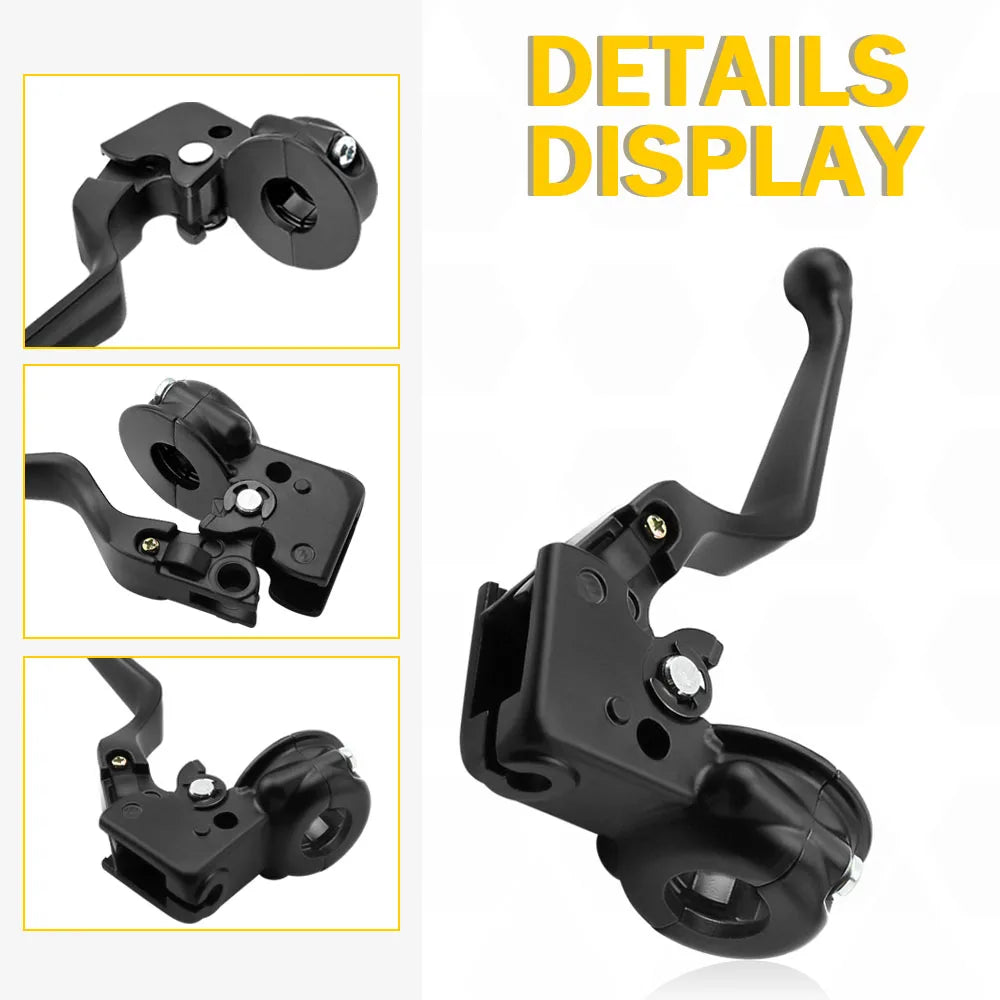 Black Clutch Lever & Mount Perch Bracket Assembly for Harley Davidson Sportster 883, 1200, Softail, Dyna, Electra Glide, Road King, Fat Boy MPN: HA0005 Mati Powersports