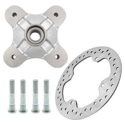 Brake Rotor & Rear Wheel Hub & Studs for Polaris Sportsman 550 850 1000 Scrambler 850 1000 MPN: 5136946 5136295 5250205 7518671 7521329 Mati Powersports