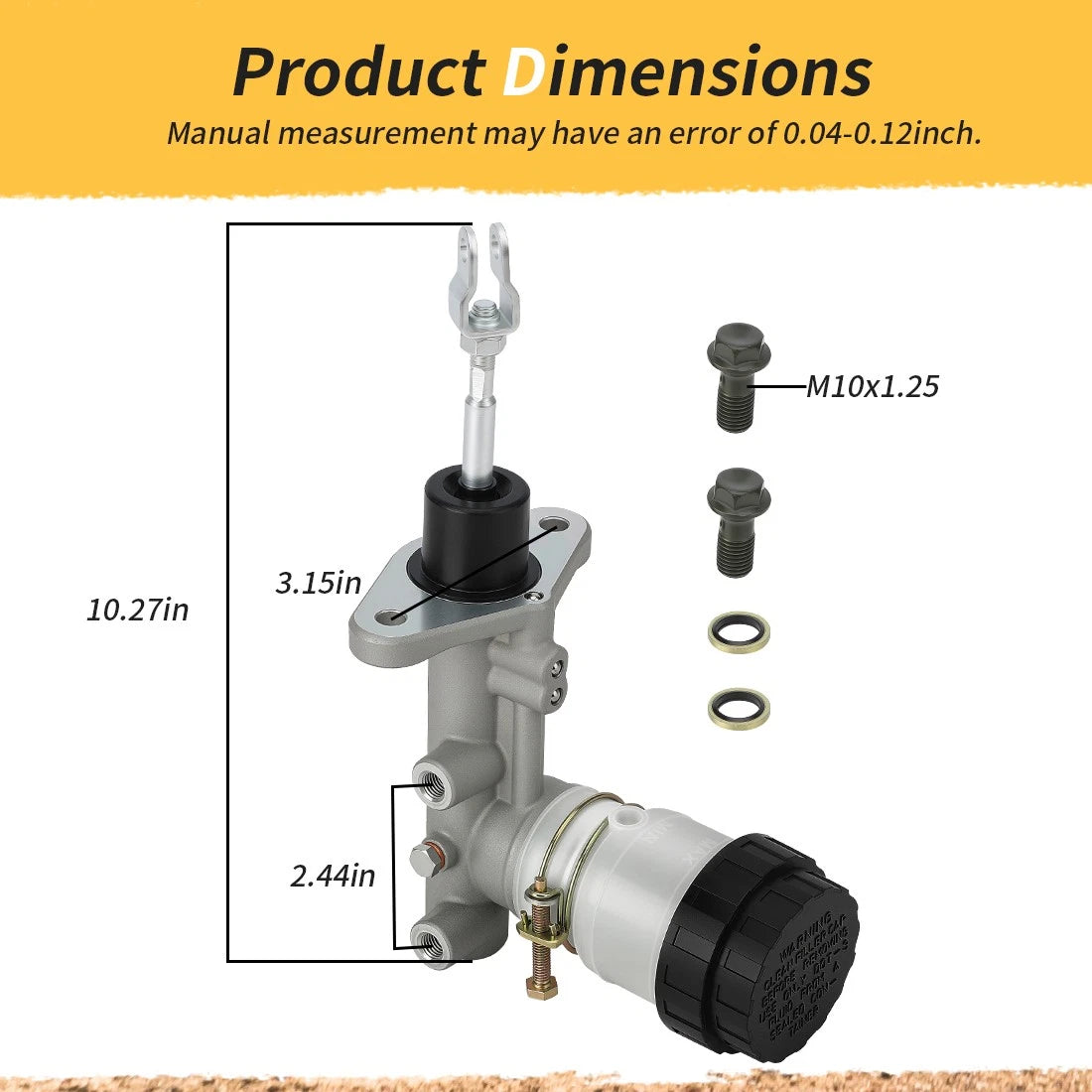 Brake Master Cylinder Tandem Assembly For Polaris ACE 500 570 900 XC 17- 19 1912656 1912714