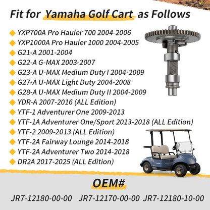 Camshaft Assembly For Yamaha G21A G22A G23A G27A G28A YDRA YTF1A YTF2A DR2A YXP700A YXP1000A JR7-12170-00-00 JR7-12180-10-00