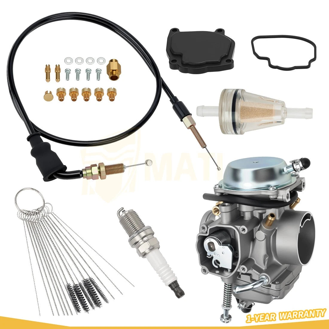Carburetor & Throttle Cable For Polaris Magnum 425 2x4/4x4 1995-1998 3130500 7080599