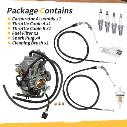 Carburetor Assembly & Throttle Cable For Honda VT750C VT750CA Shadow Aero 750 2004-2009 16100-MEG-033
