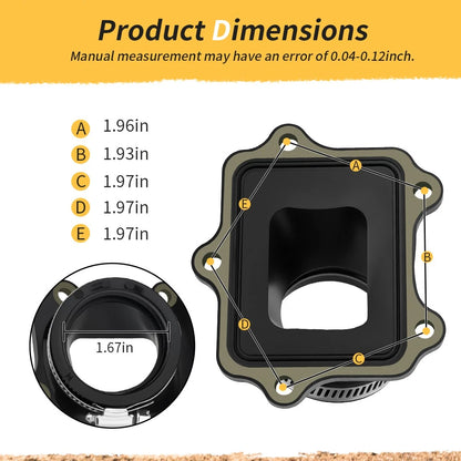 Carburetor Intake Manifold Boot For Yamaha YZ250 YZ250X 00-24 5NX-14101-00-00