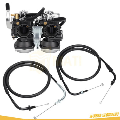 Carburetor Carb & Throttle Cable For Yamaha Virago 535 XV535 1995-2000 3JC-14901-40-00