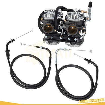 Carburetor Carb & Throttle Cable For Yamaha Virago 535 XV535 1995-2000 3JC-14901-40-00