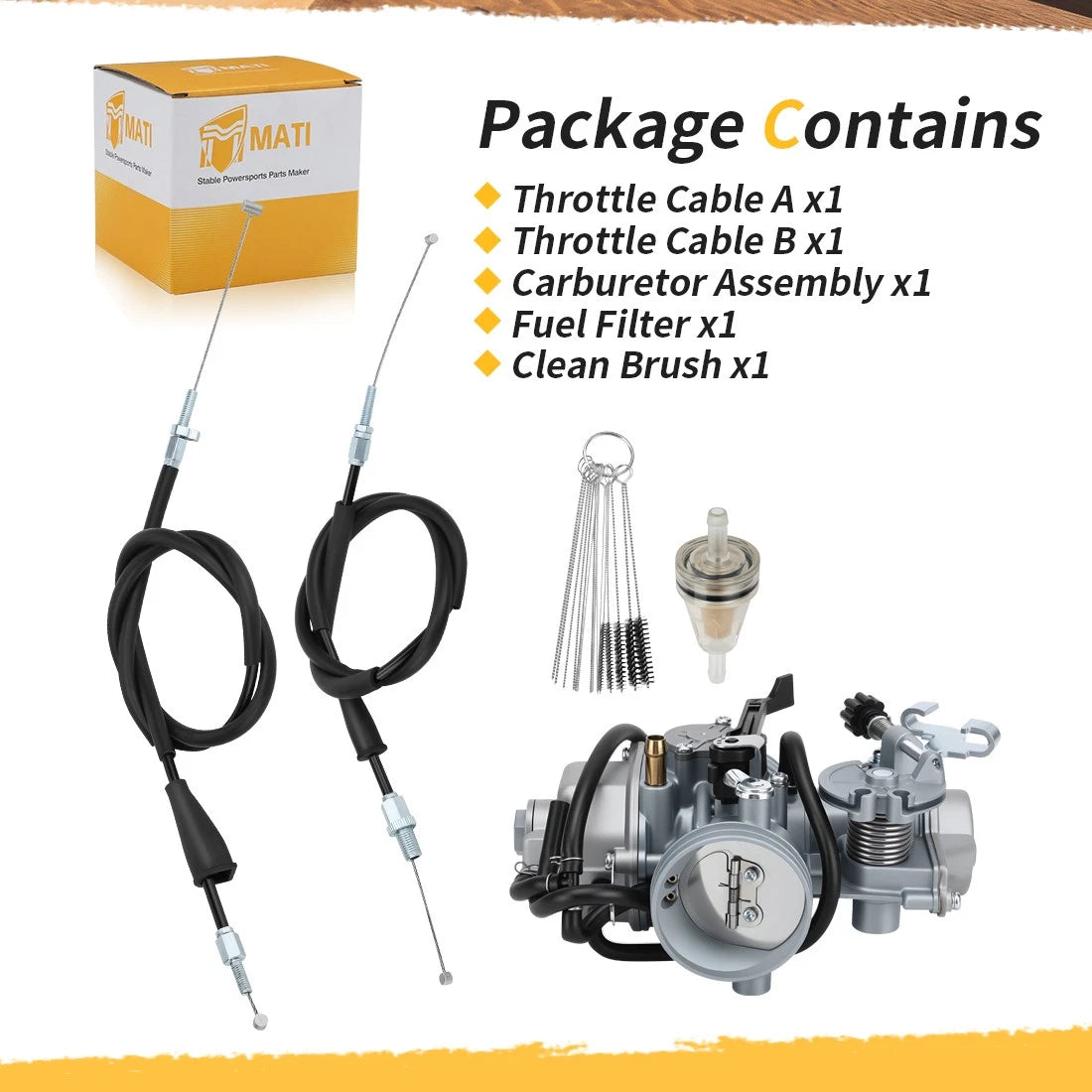 For Honda XR600R 1988-2000 17910-MN1-680 Carburetor Carb Assembly & Throttle Cable Set