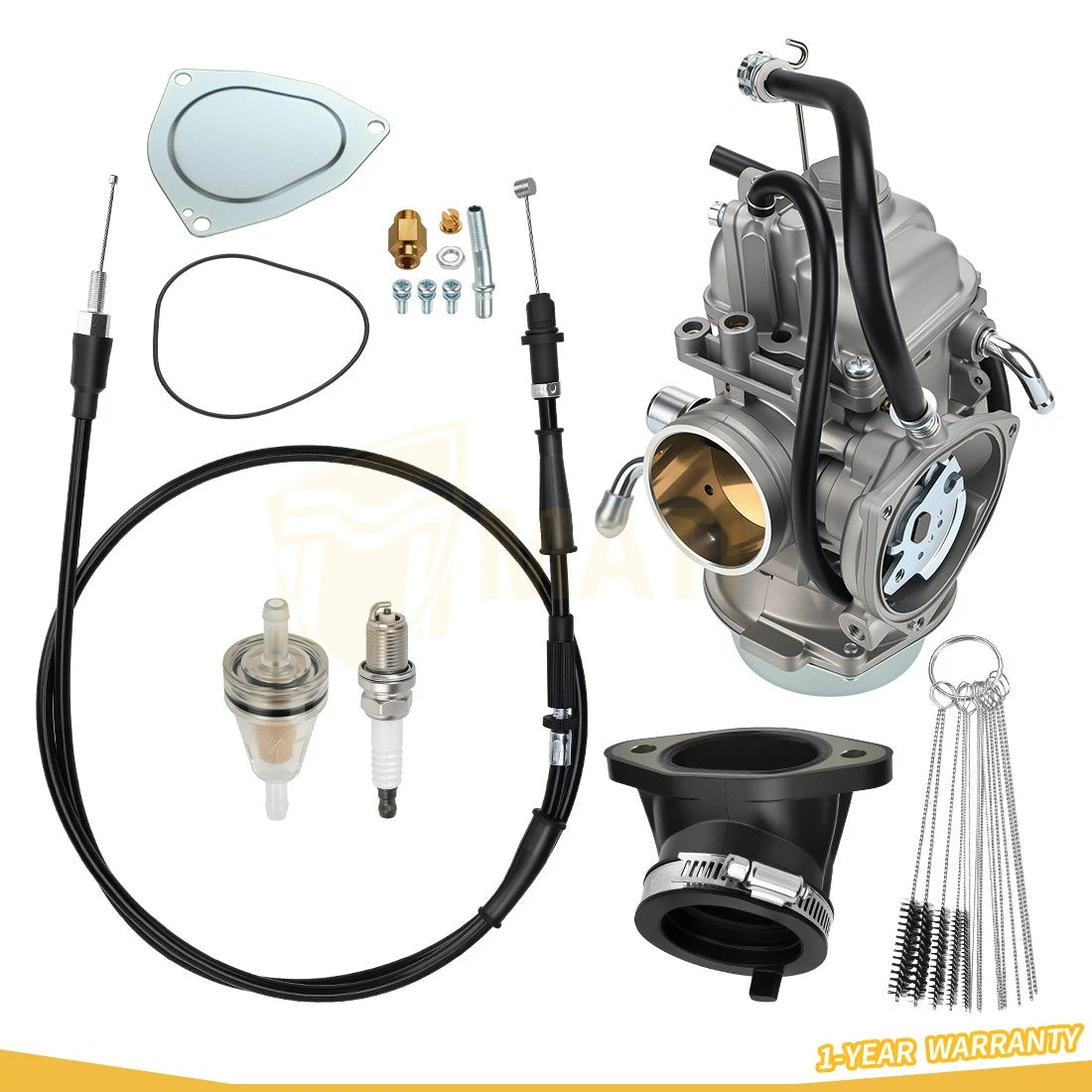3131307 Carburetor Carb w/Intake Manifold & Cable For Polaris Scrambler 500 HO Forest 1998-2012
