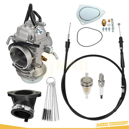 3131307 Carburetor Carb w/Intake Manifold & Cable For Polaris Scrambler 500 HO Forest 1998-2012