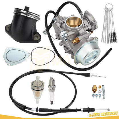 3131307 Carburetor Carb w/Intake Manifold & Cable For Polaris Scrambler 500 HO Forest 1998-2012